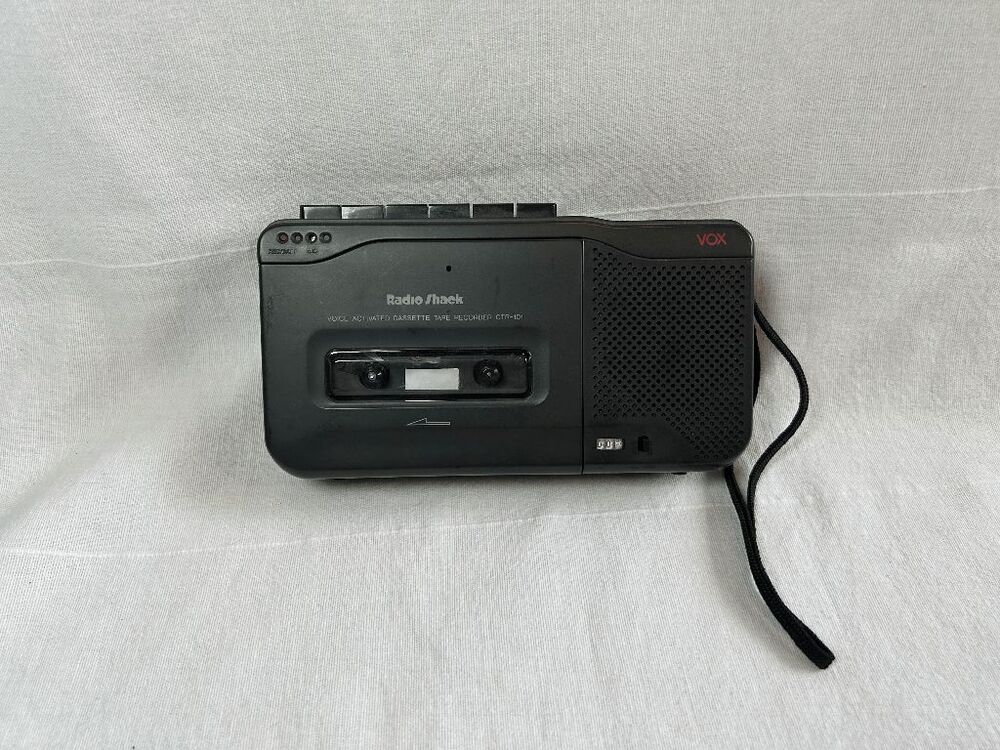 Vintage Radio Shack Voice Activated Cassette Tape Recorder CTR-101 Vox Tested